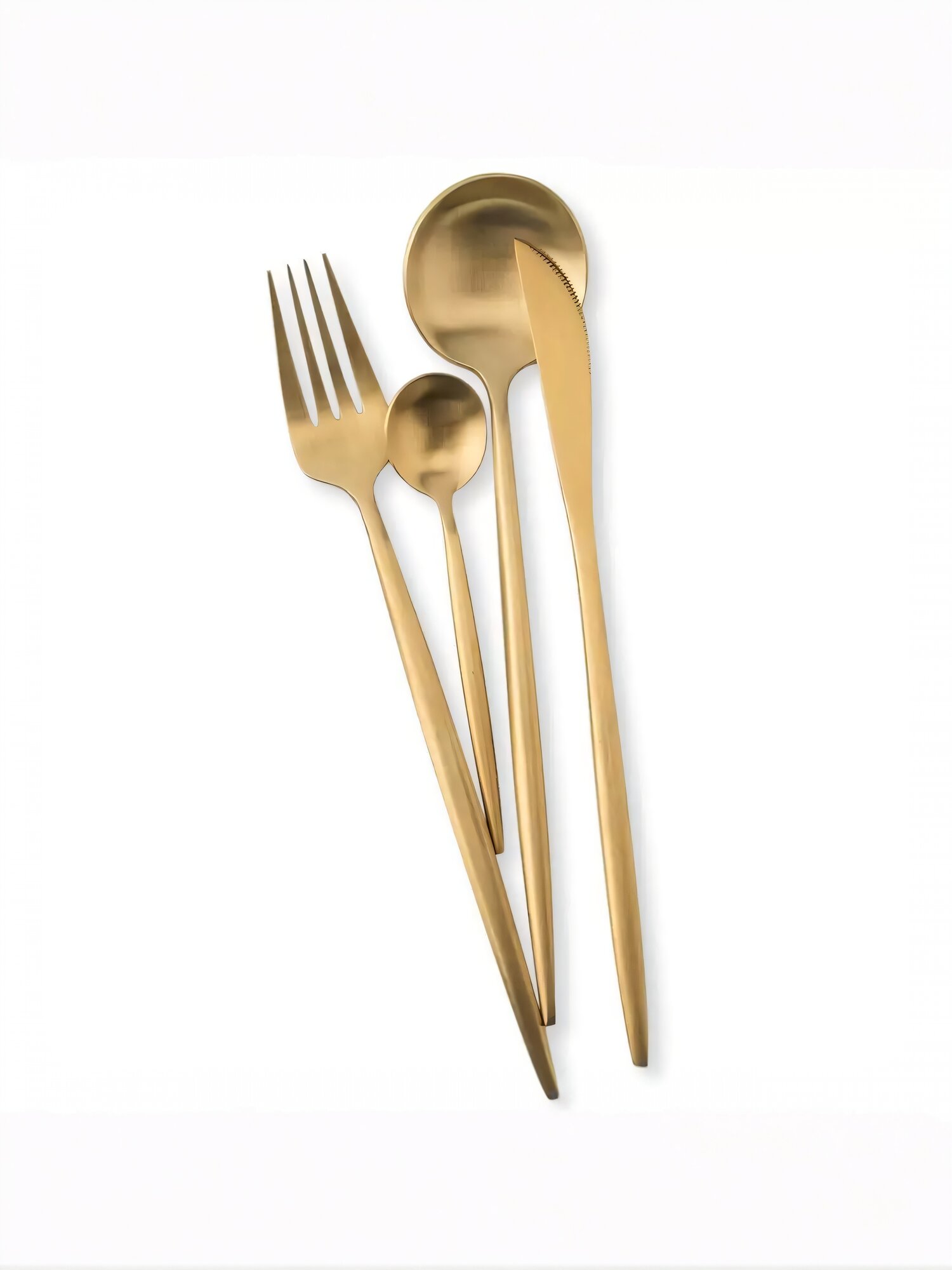Набор столовых приборов Xiaomi Maison Maxx Stainless Steel Modern Flatware Set Gold, 4 предмета
