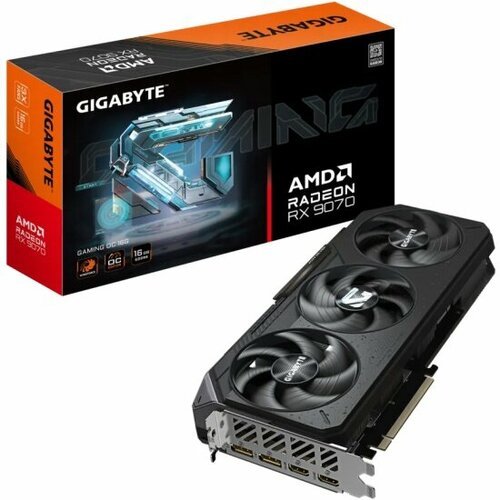 Видеокарта Gigabyte Radeon RX 9070 GAMING OC 16G 99110₽