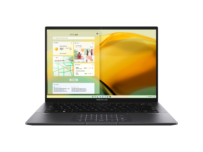 Ноутбук ноутбук/ UM3402YA-KP783W 14"(2560x1600 (матовый) IPS)/AMD Ryzen 5 7430U(2.3Ghz)/8192Mb/512PCISSDGb/noDVD/Int: AMD Radeon/Cam/BT/WiFi/75WHr/war 1y/1.35kg/Jade Black/Win11Home + NumberPad; алюм корп; +чехол
