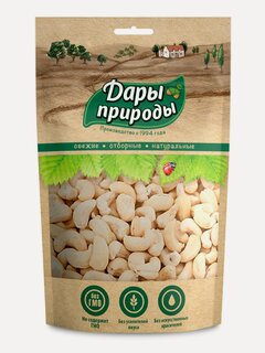 Изображение товара Кешью "Дары природы", без обжарки, сушеные, бумажный пакет, 150г