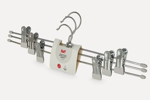 Изображение товара HOFF Rainbow набор вешалок 3 шт цветные плечики для одежды, прочные и функциональные