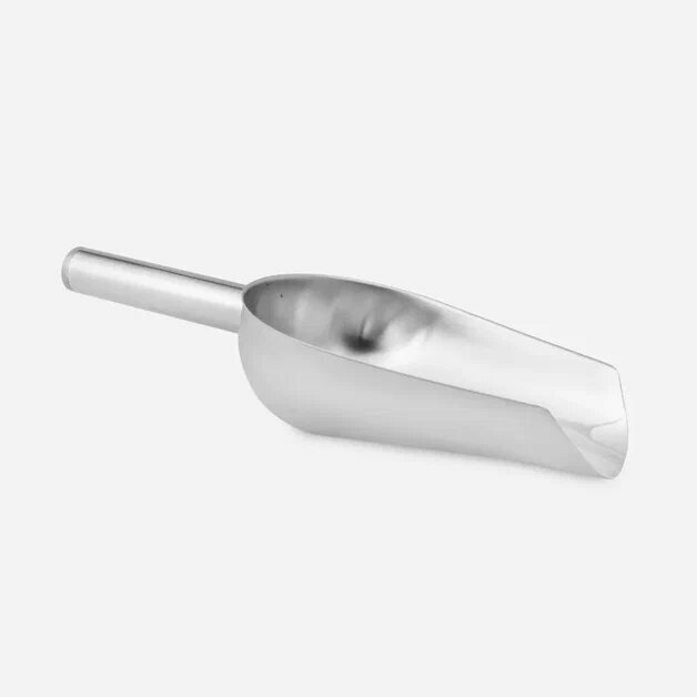 Совок для сыпучих продуктов и льда, металлический, длина 24 см — фото 1