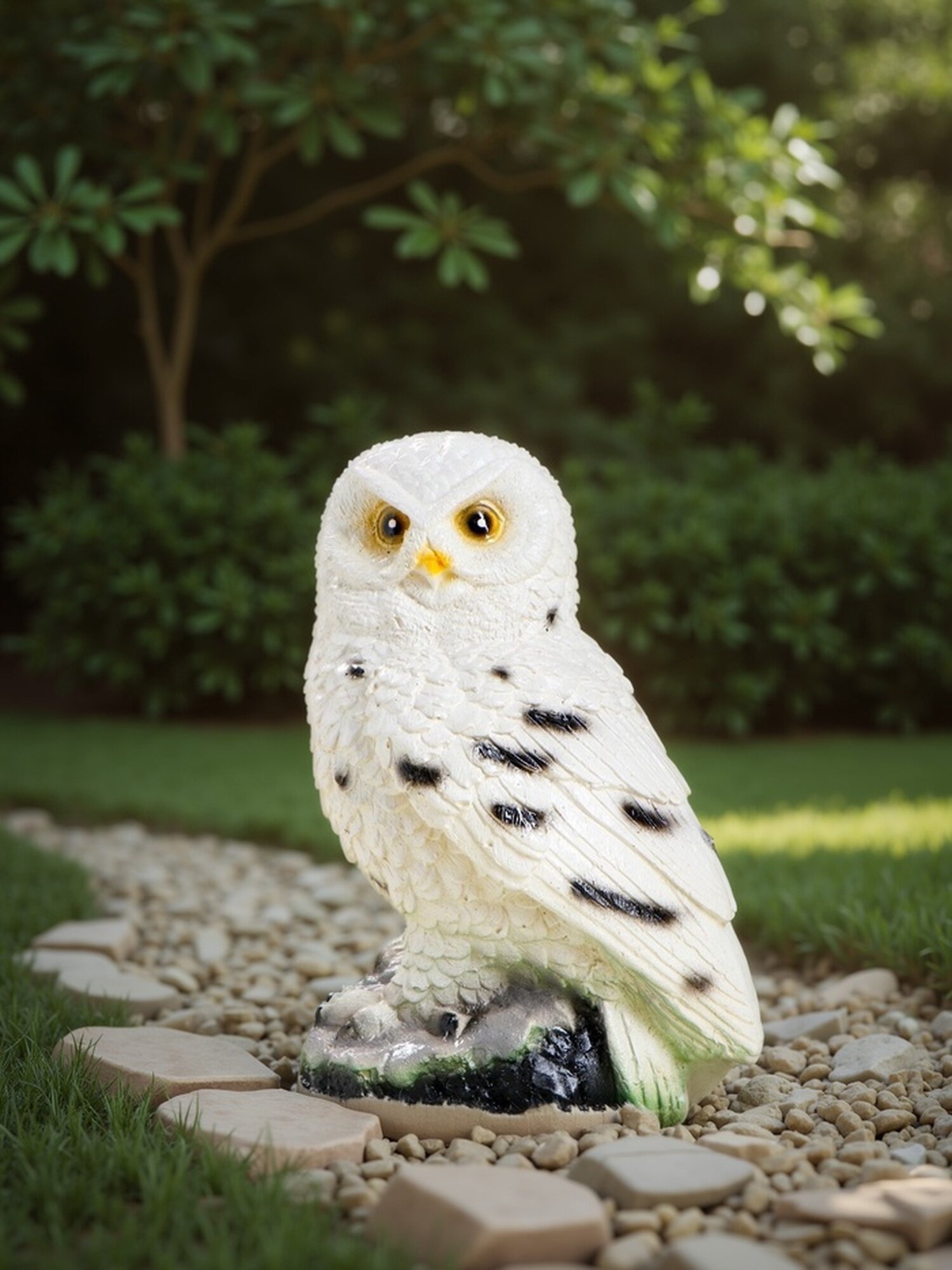 Садовая фигура Хорошие сувениры "Сова полярная" гипс 24.5 см