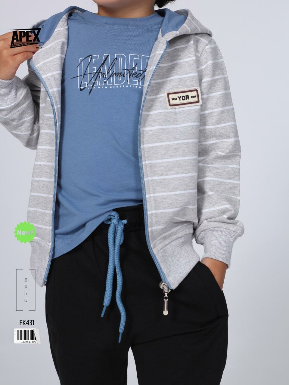 Комплект одежды Apex 3-6 лет, размер 3 года, голубой, — фото 1