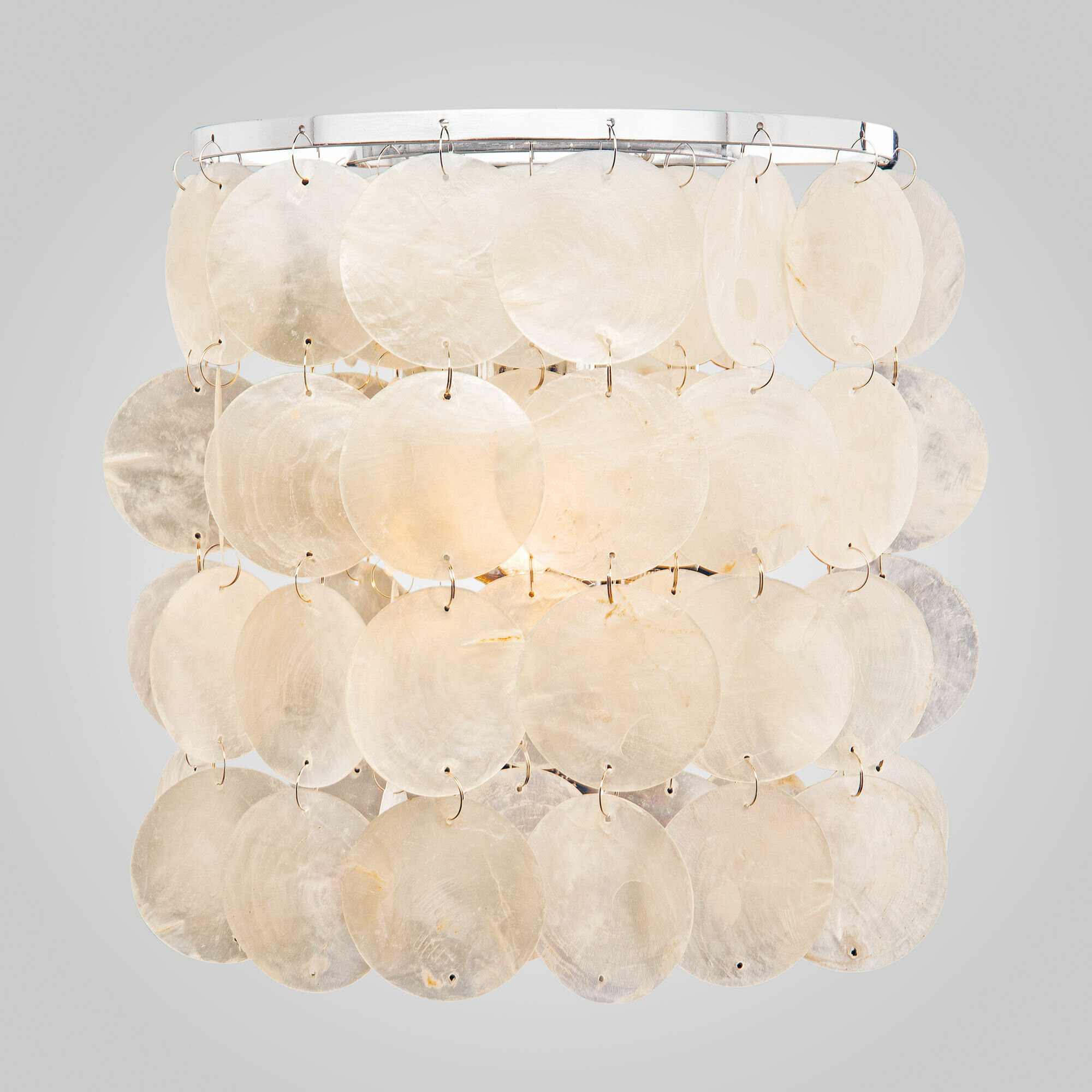 Бра / Настенный светильник с преламутром EUROSVET Sandra 60005/1 E27 40 Вт хром