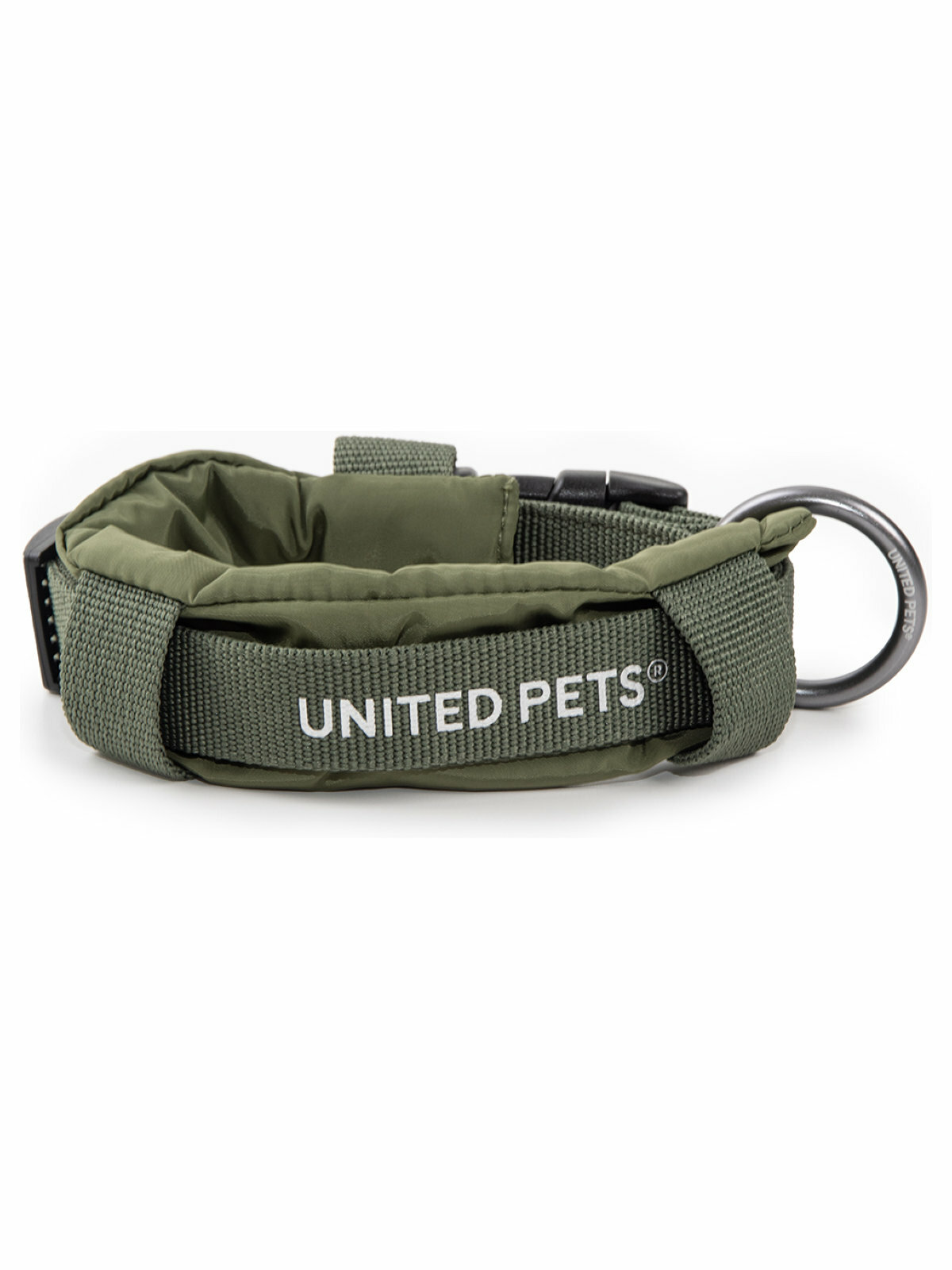 Ошейник United Pets с мягкой подкладкой для собак Citylife L 25 x 40-60 см хаки