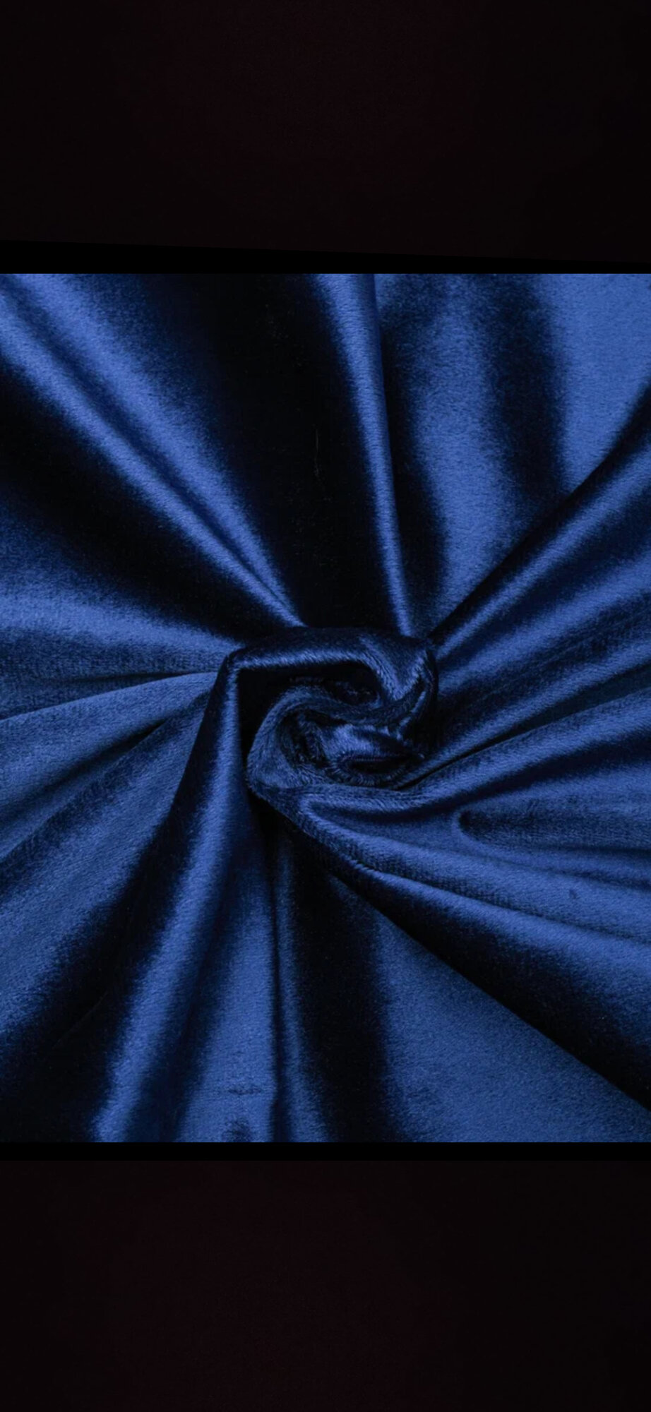 Штора Dona Shtor, бархат, светонепроницаемые, 150x280см, синий — фото 1