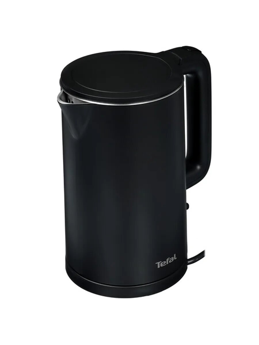 Электрочайник Tefal "DOUBLE WALL" KO1408E0, чёрный, 1500Вт, 1.5л — фото 1
