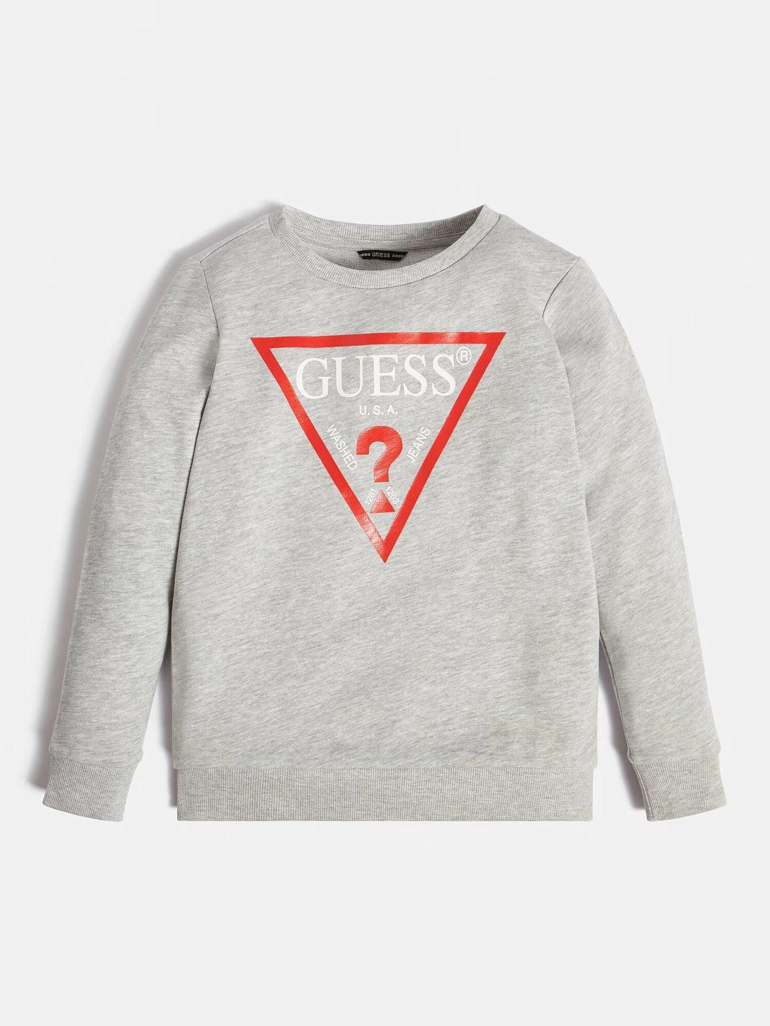 Свитшот GUESS LS Fleece_Core, размер 16, серый