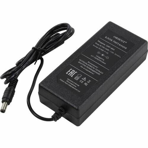 ORIENT SAP-48A Блок питания DC 48V 20A защита от КЗ и перегрузки вилка с кабелем 30918 5220₽