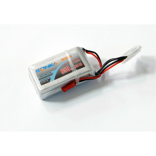 Аккумулятор LiPo Bonka 11.1V 850мАч 25C BK-850-25-3S