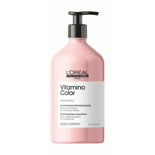 Шампунь для окрашенных волос 750 мл L'Oreal Professionnel Serie Expert Vitamino Color Shampoo шампунь для окрашенных волос l oreal professionnel shampoo serie expert vitamino color 300 мл