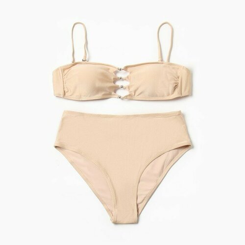 фото Купальник minaku, размер 44, бежевый