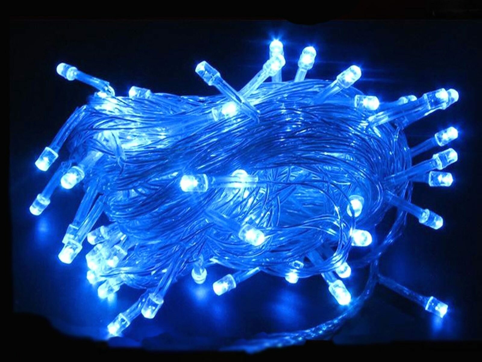 Гирлянда "Нить", цвет ламп синий, 300 LED, 20 м