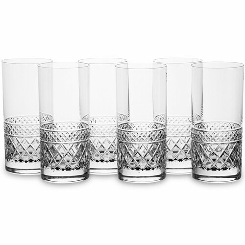 6 стаканов для коктейлей Cristal de Paris Georges Highball 370 мл (арт. 14211/21)