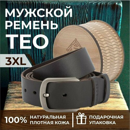 фото Ремень tesorini, размер 130, коричневый