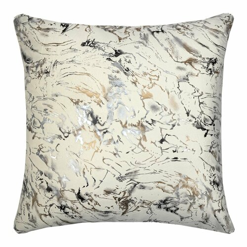 Наволочка декоративная на молнии размер 45*45 см Абстракция айвори