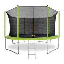 ARLAND Батут 14FT с внутренней страховочной сеткой и лестницей (Light green) (светло-зеленый)