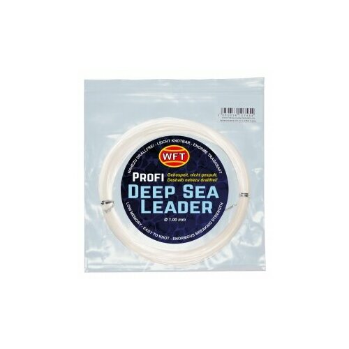 монтаж cormoran poly leader clear 70см 11 03731 Леска монофильная WFT KG DEEP SEA LEADER Clear 050/100