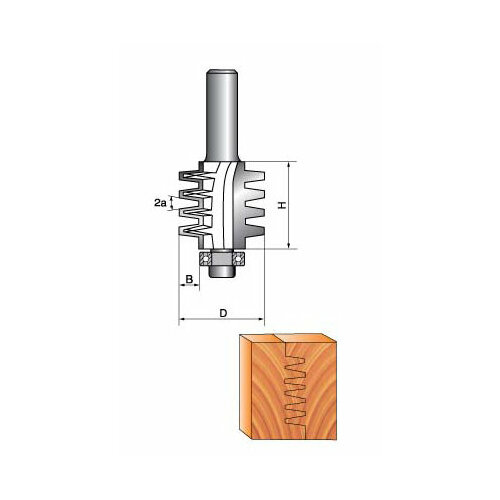 Фреза Globus 2501 h40 кромочная фигурная