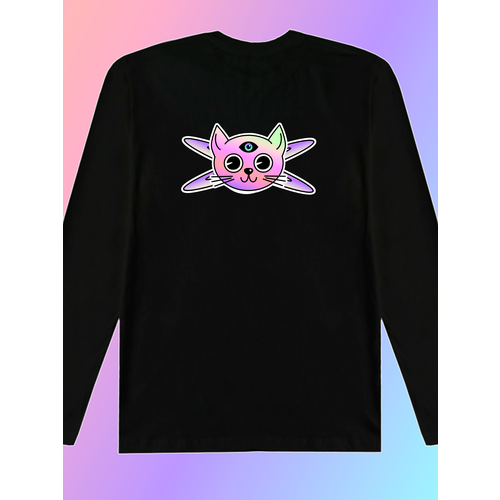 фото Лонгслив, размер 3xl, черный aniclot