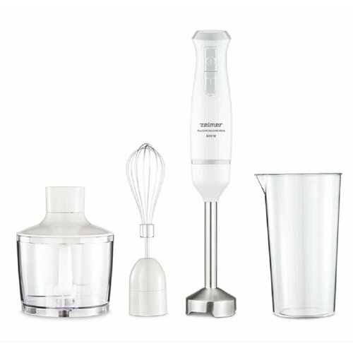 Блендер Zelmer ZHB4562S 800 Вт скоростей 2 турборежим венчик измельчитель стакан 3180₽