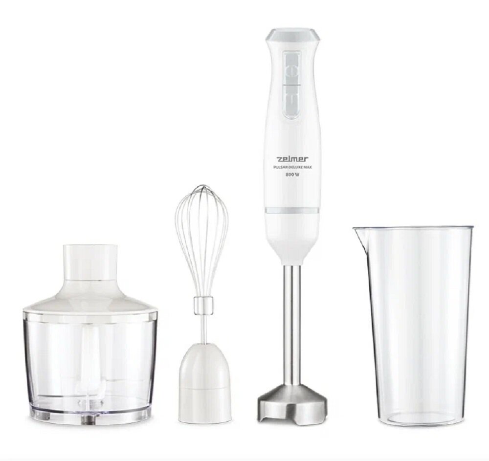 фото Блендер Zelmer ZHB4562S (800 Вт/ скоростей 2/ турборежим/ венчик, измельчитель, стакан)