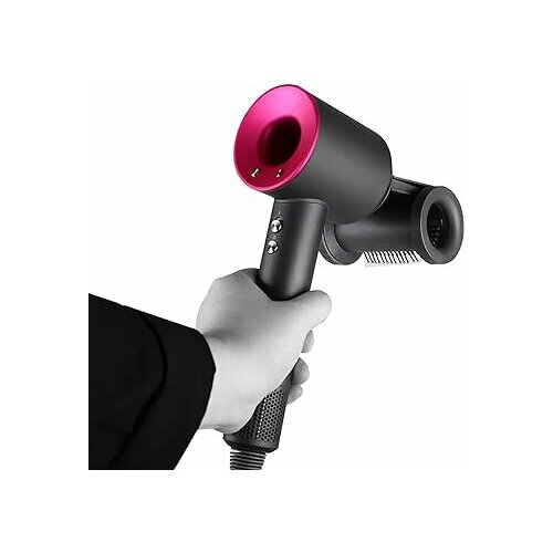 Фен для волос HD15 для укладки волос 4 насадки Малайзия фуксия темно розовый Модель с новой насадкой 630000₽