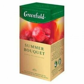 Greenfield Чай в пакетиках Summer Bouquet фруктовый, 25 пакетиков