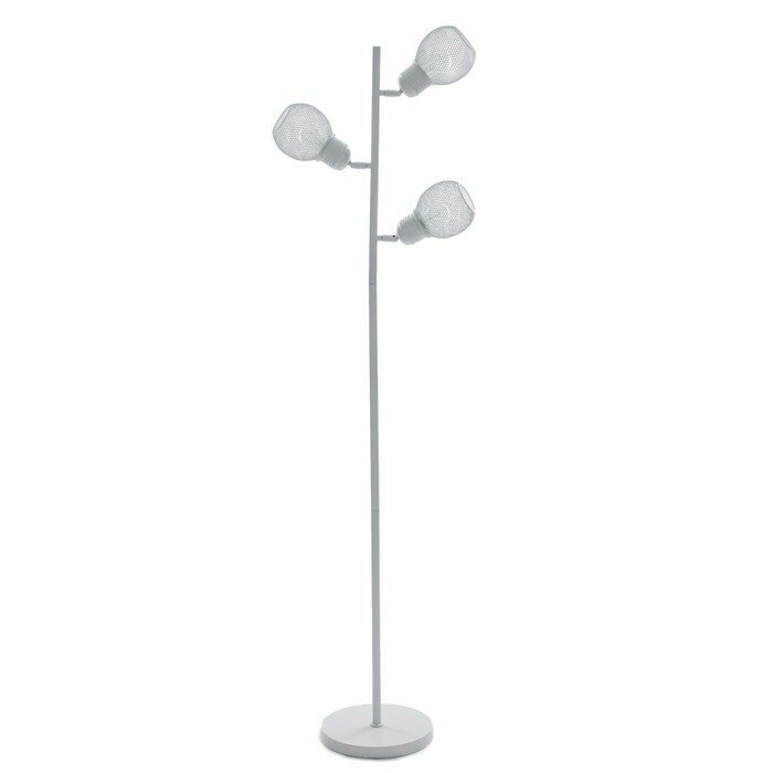 фото Торшер "Эдиссон" 3хЕ27 40Вт белый 25х25х150см