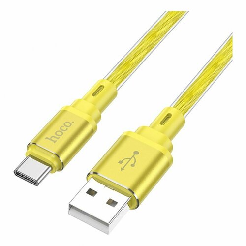 Дата-кабель Hoco X98 USB-Type-C (3 А) 1 м, золото дата кабель hoco x59 usb type c 1 м красный