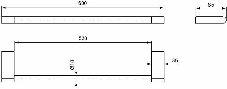 Полотенцедержатель Ideal Standard Connect N1387AA