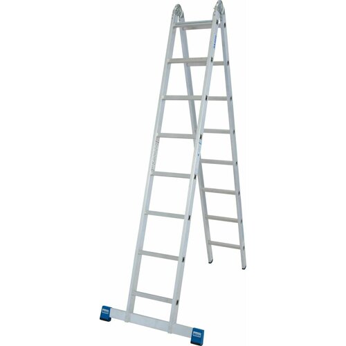 Двухсекционная шарнирная стремянка Krause STABILO 2x8, 133915 лестница строительная krause stabilo 123510