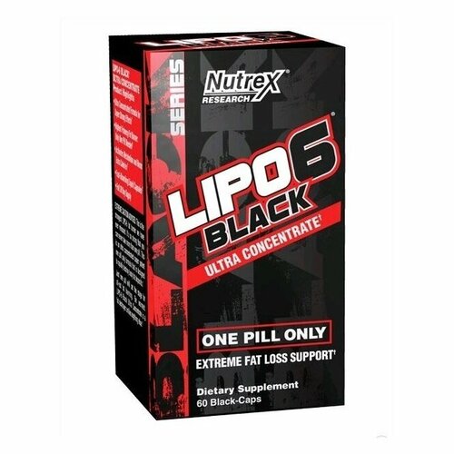 Жиросжигатель Nutrex Lipo-6 Black Ultra Concentrate, 60 капс жиросжигатель nutrex lipo 6 black 120 капсул 860 мг термогеник для похудения