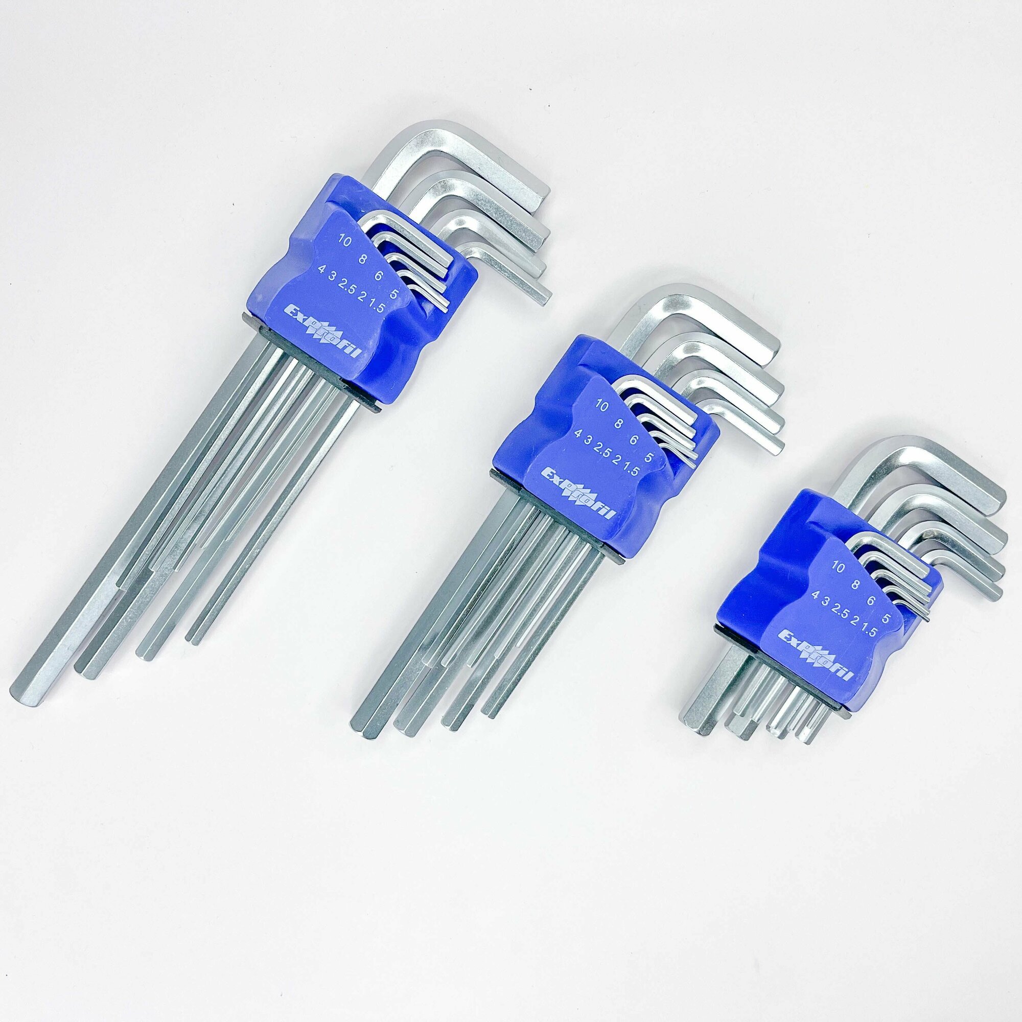 Ключи имбусовые, шестигранные средние 9 шт. (1,5-10 мм)