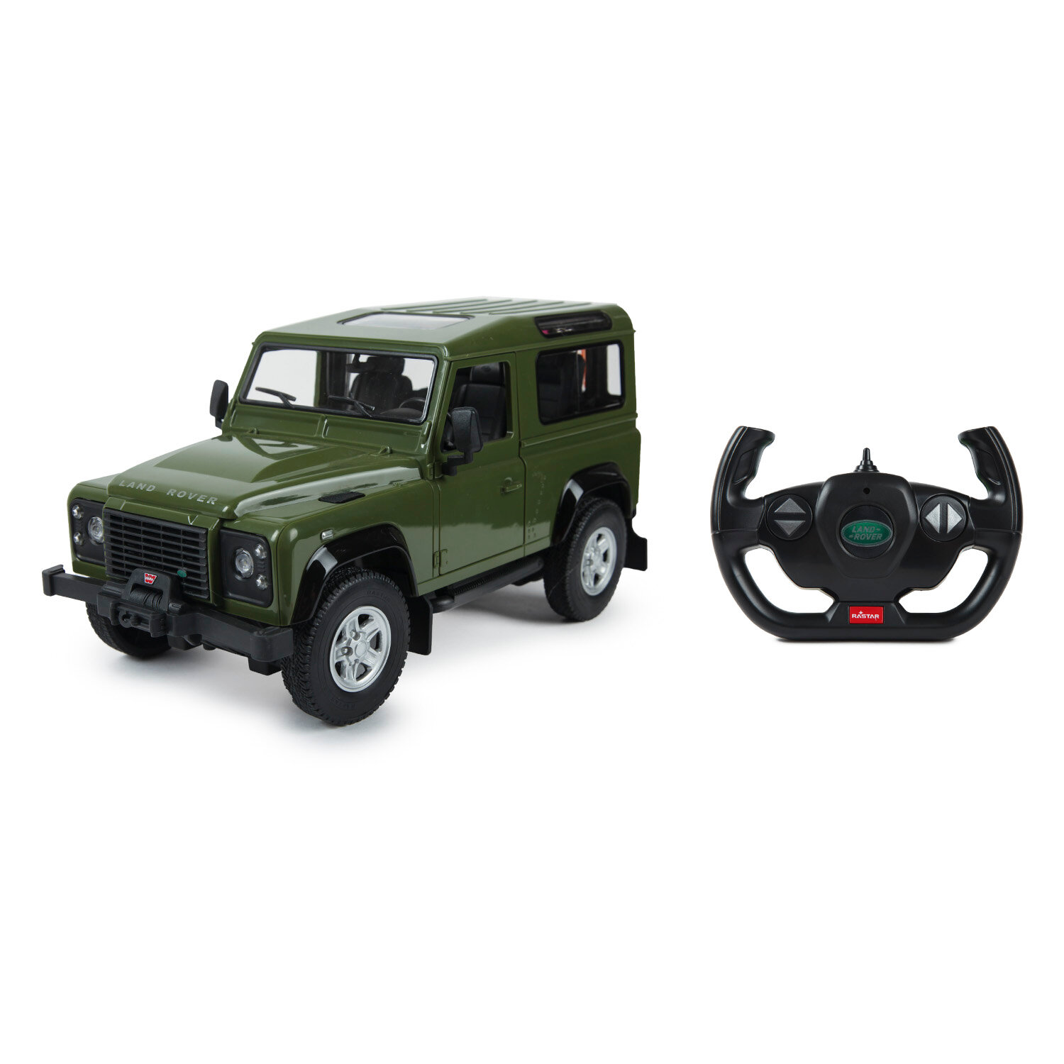 Машина Rastar РУ 1:14 Land Rover Denfender Зеленый 78400