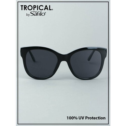 фото Солнцезащитные очки tropical by safilo lysa, оправа: пластик, с защитой от уф, для женщин, черный