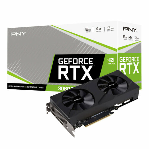 Видеокарта PNY GeForce RTX 3060 Ti VERTO 2FAN 8G