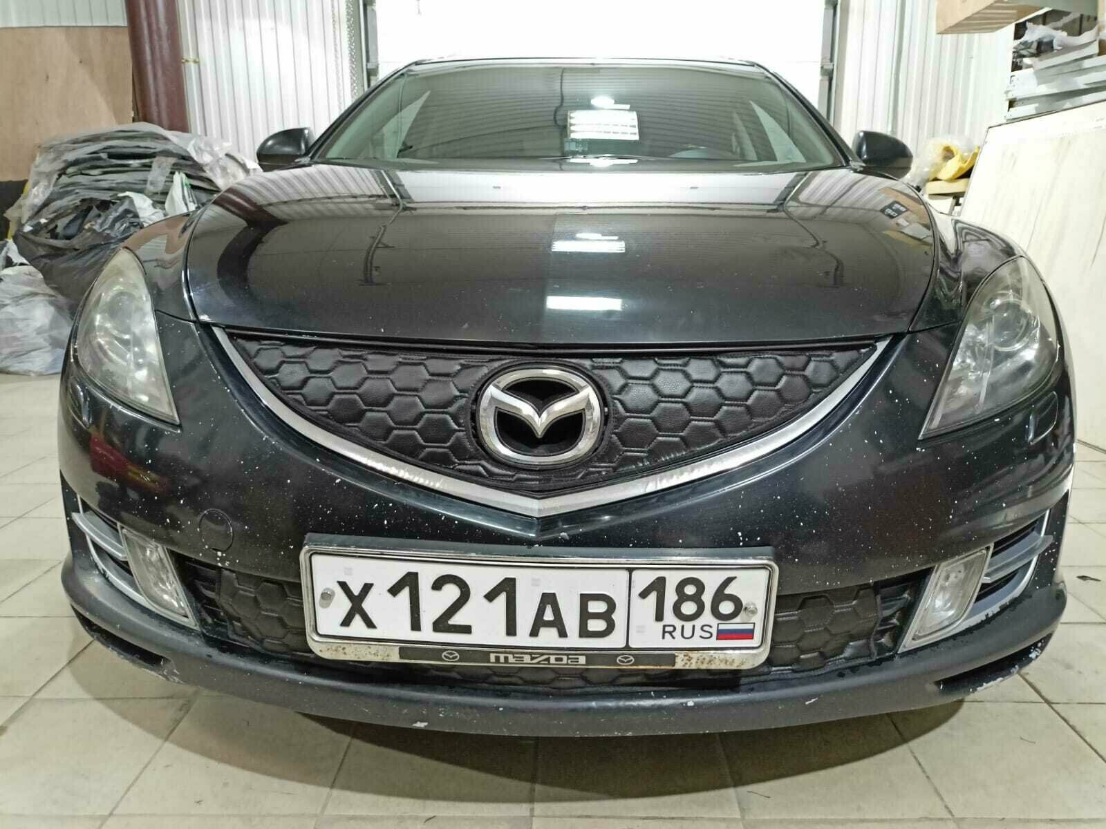 Утеплитель решетки радиатора для Mazda 6 2007 – 2009 II (GH)