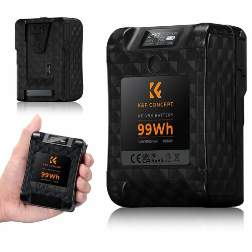 Аккумуляторповербанк V Mount быстрая зарядка PD65W 99Wh 6700 mAh 148V BP-VL99 1350000₽