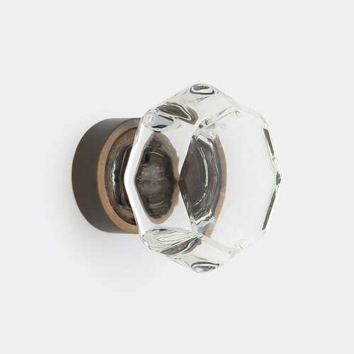 Ручка-кнопка Rejuvenation Octagon Octagon Glass d.3.2 Burnished Antique 8357859