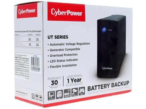 Интерактивный ИБП CyberPower UTI875E черный 425 Вт - фото №16