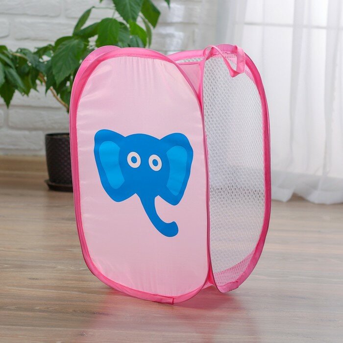 фото Корзина для игрушек ZABIAKA "Слоники"