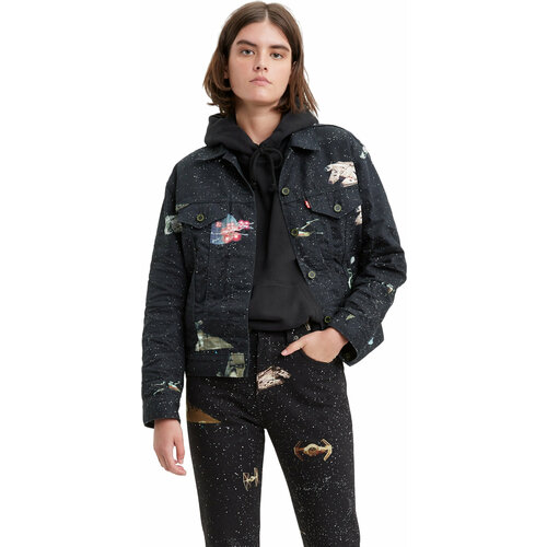 фото Джинсовая куртка levi's, размер l, черный