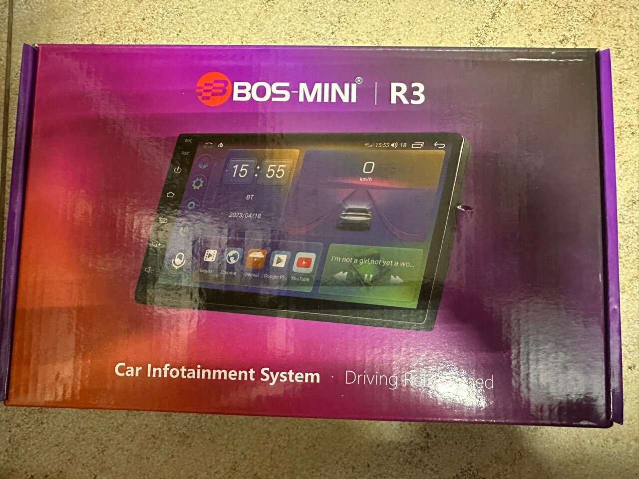 Android Магнитола 9 дюймов 2/32/Магнитола с экраном Bos-mini R3