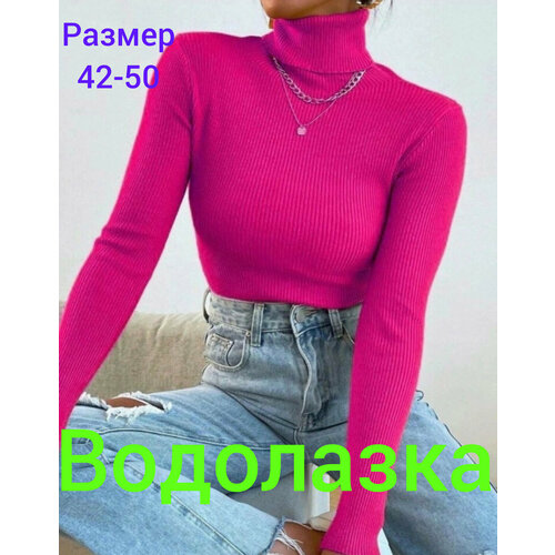 фото Водолазка, размер 42-50, розовый diao.nana