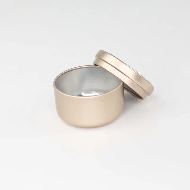 фото Алюминиевая круглая баночка с крышкой, цвет черный, 50 мл