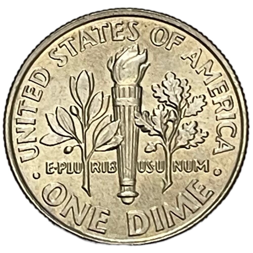 США 10 центов (1 дайм) 2018 г. (Dime, Рузвельт) (P)