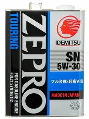 Масло моторное 5W-30 Zepro Touring API SN ILSAC GF-5 4л