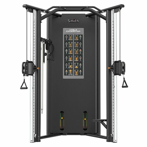 фото Двойная регулируемая тяга smith fitness re8021. стек 2x105 кг
